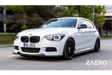 Zaero EVO - 1 Gloss Black Front Splitter - BMW F20 1 Series (2011 - 2015) - Evolve Automotive