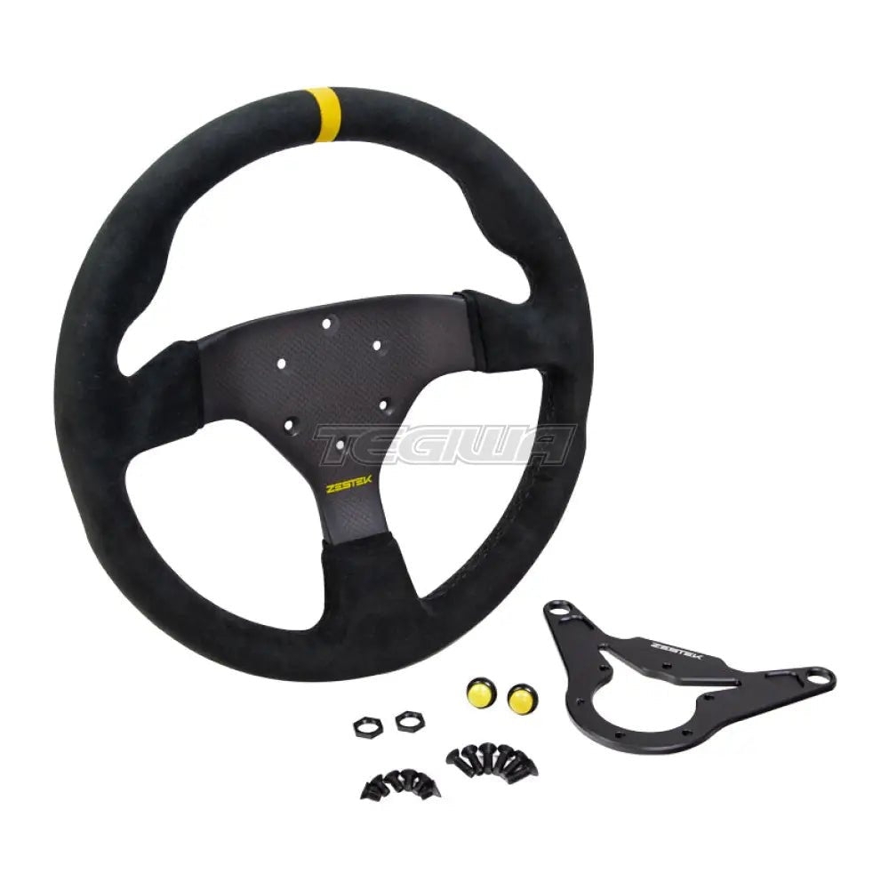 Zestek Racing Carbon Fibre 330mm Steering Wheel - BMW (with Zestek SCX Hub) - Evolve Automotive