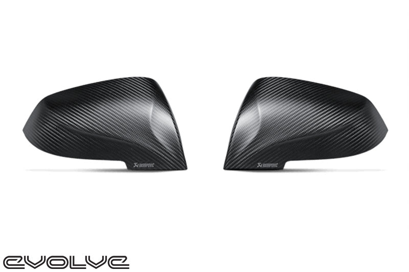 Akrapovic Carbon Fibre Matt Wing Mirror Covers - BMW 2 Series F87 M2 - Evolve Automotive