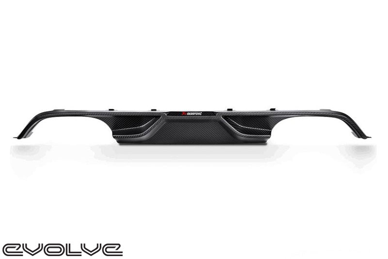 Akrapovic Carbon Fibre Rear Diffuser - BMW 3 Series F80 M3 | 4 Series F82 | F83 M4 - Evolve Automotive