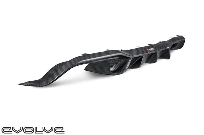 Akrapovic Matte Carbon Fibre Rear Diffuser - BMW 2 Series F87 M2 - Evolve Automotive