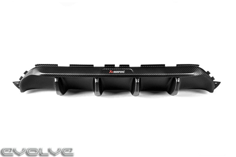 Akrapovic Matte Carbon Fibre Rear Diffuser - BMW F90 M5 | M5 Competition - Evolve Automotive