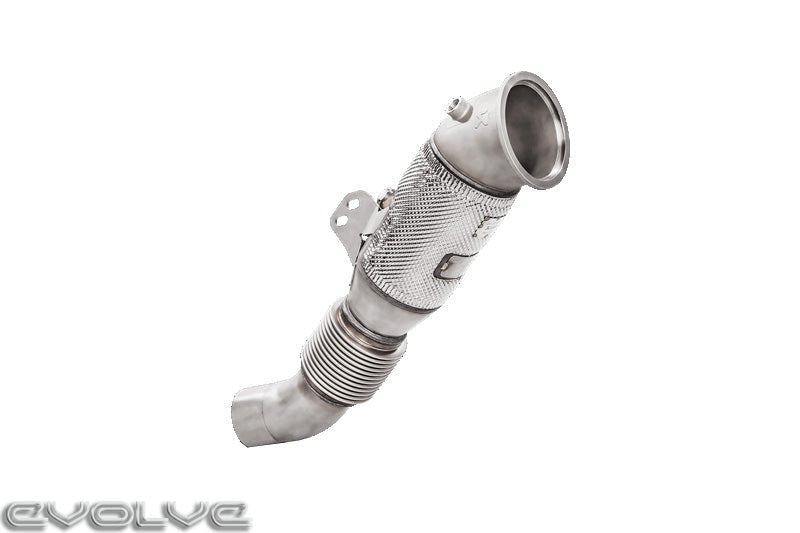 Akrapovic Turbo Downpipe With Sports Cat - BMW M140i | M240i | 340i | 440i - Evolve Automotive