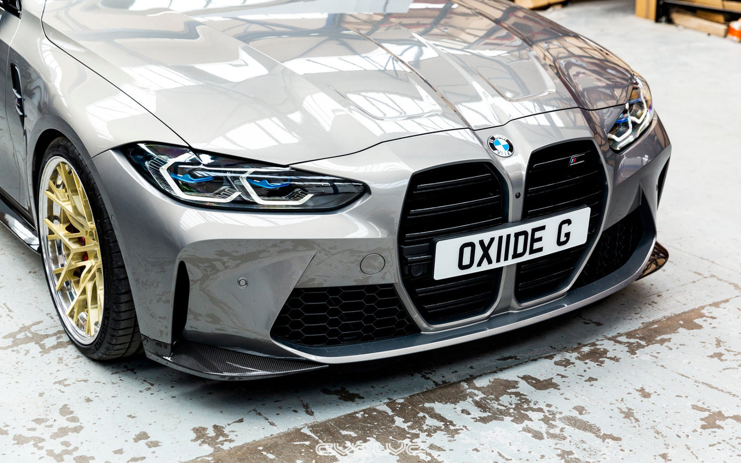 Alpha N Carbon Fibre Front Spoiler Corners - BMW 3 Series G80 M3 | 4 Series G82 M4 - Evolve Automotive