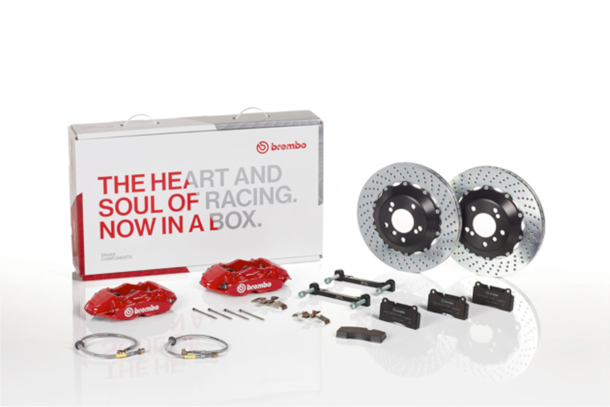 thumbnail image 2 of BMW E46 3 Series Drilled & Grooved Vented Rear Brake Discs – With Brembo Pads – 320, 323, 325, 328 2 of 3