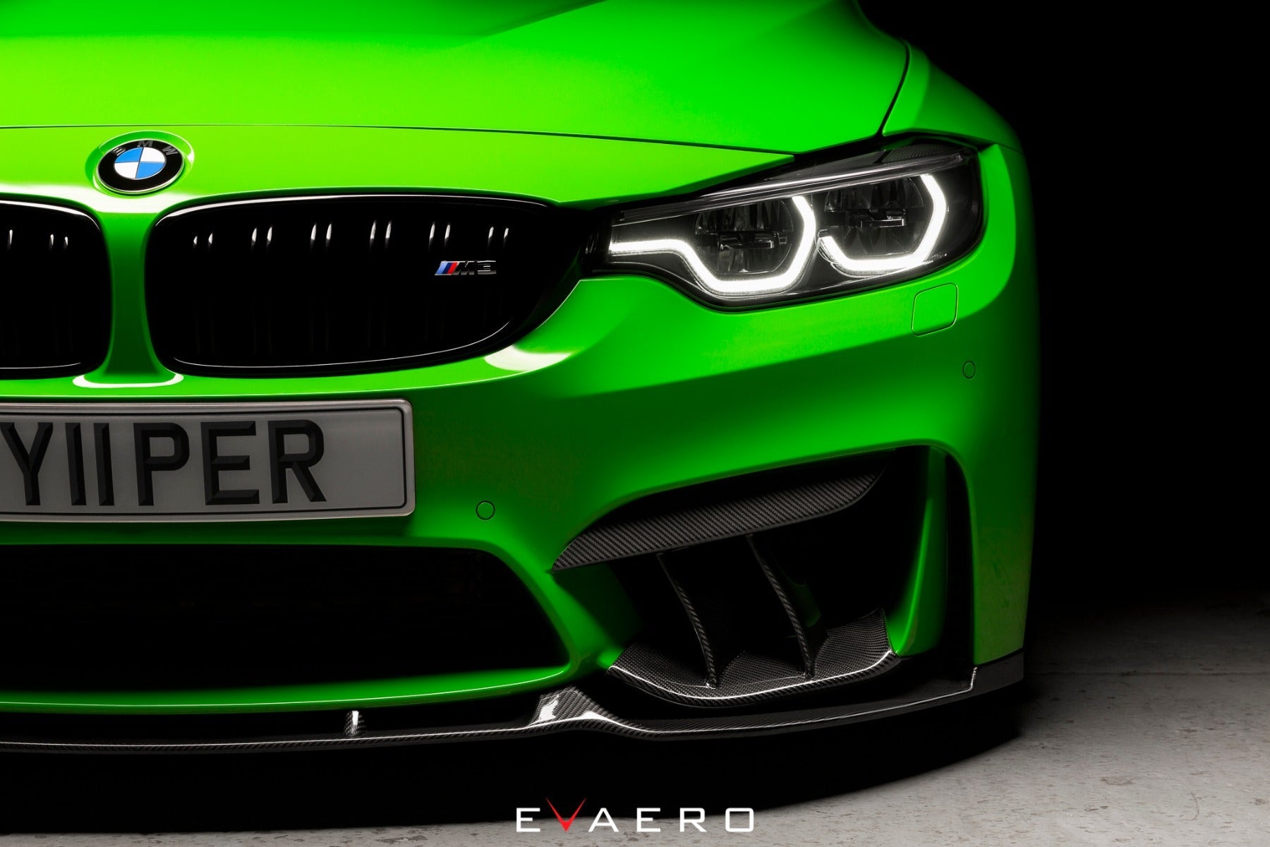 Evaero Carbon Front Splitter - BMW F80 M3 | F82 | F83 M4 - Evolve Automotive