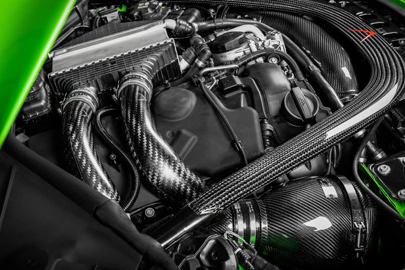 Eventuri Carbon Fibre Charge Pipe Set - BMW F80 M3 | F82 | F83 M4 Coupe | Convertible | F87 M2 Competition (S55) - Evolve Automotive