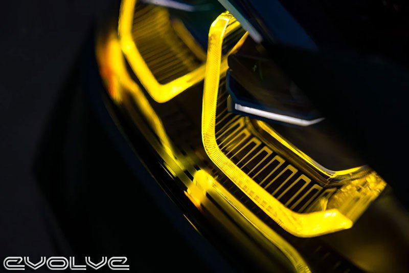 Motorsport+ CSL Yellow Daytime Running Light LED Module Set - BMW G80 | G81 M3 | G82 | G83 M4 - Evolve Automotive