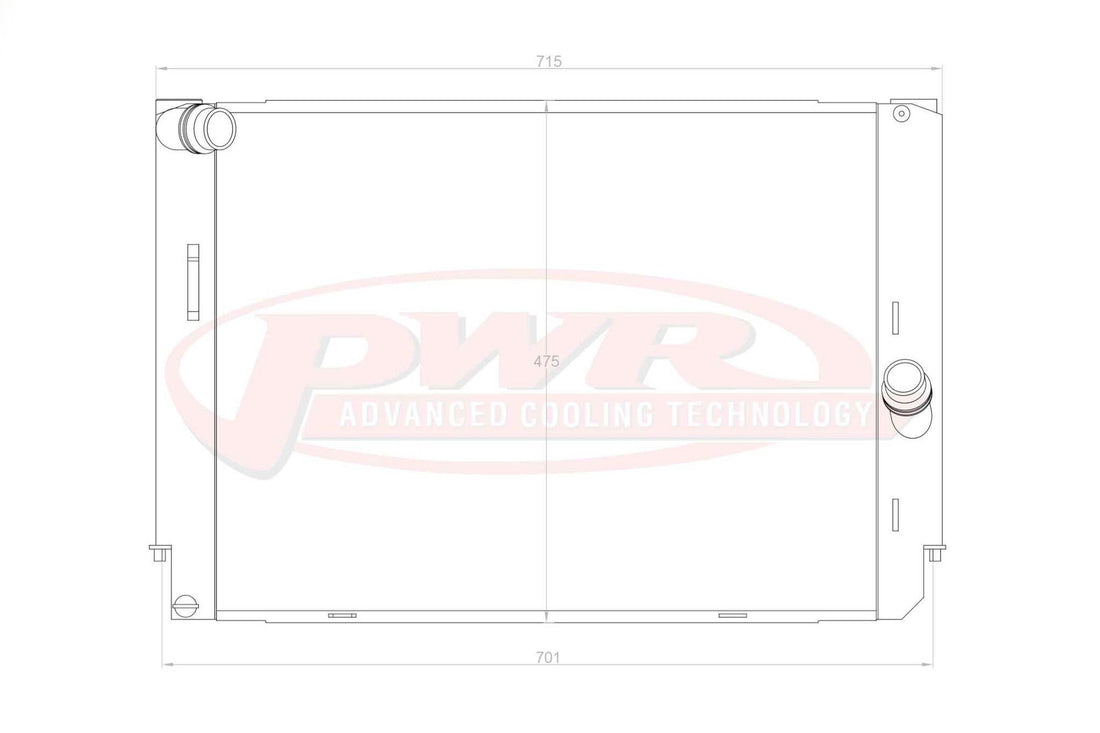 PWR 42mm Radiator - BMW 3 Series E90 | E92 | E93 M3 – Evolve Automotive