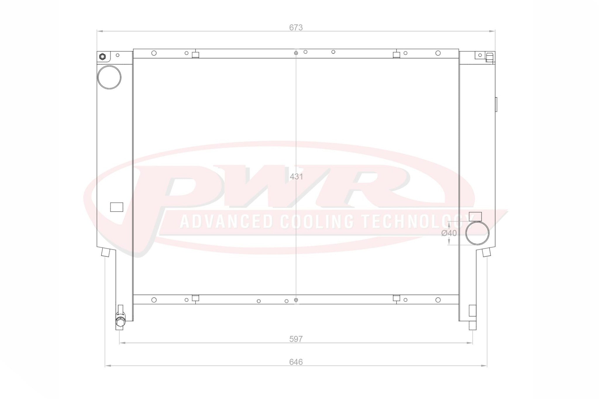 3336103 Radiator PWR 42mm Radiator With Oil Cooler Mounts - BMW 3 Series E36 M3 – Evolve ...