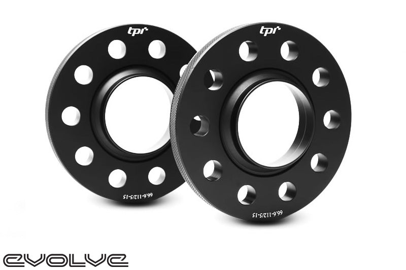 2-Pack 15mm Black Hubcentric Wheel Spacers - 5x120 Bolt Pattern, 64.1mm Hub Bore, Fits Honda/Acura Models (Type R, TLX, Civic, MDX)